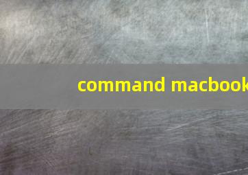 command macbook